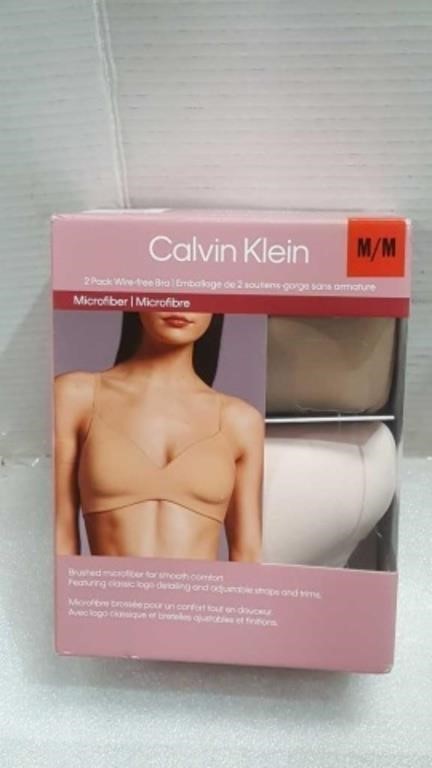$25 M size 2 pack Calvin Klein wire free bra