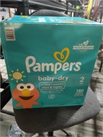 Pampers 180 diapers couches