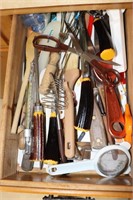 Kitchen Drawer Contents including Flatware,