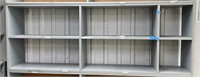 Painted Wood Cubical Storage Unit - 73"x12"x27"