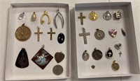 HUGE LOT OF PENDANTS VARIOUS STYLES AND AGE.