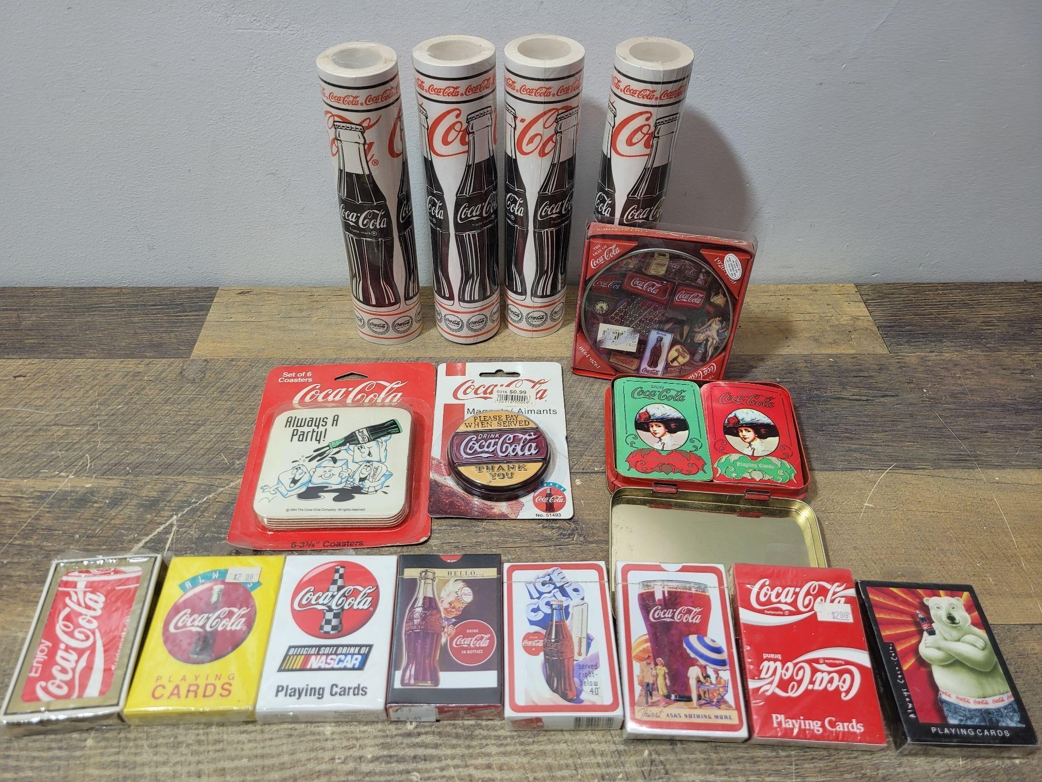 A variety of Coca-Cola Items