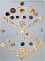 antique buttons- bone & more
