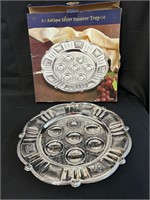 Antique Silver Plated Passover Tray