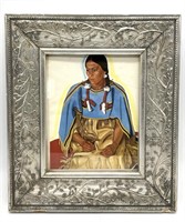 Winold Reiss Native American Framed Print 14” x