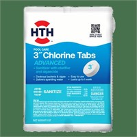 24ct 3” Chlorine Tabs, HTH Pool Care