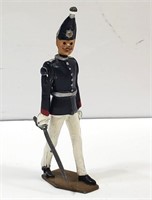 Jointed Lead Soldier with Sword Signed
