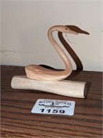 Swan Carving on bone