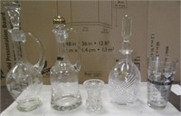 Etched Glass & Crystal Decanters