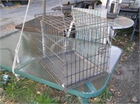 Heavy duty metal dog/animal transport cage