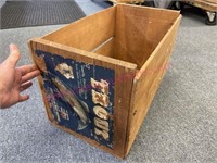 Old wooden "Trout Fruit" crate