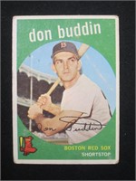 1959 TOPPS #32 DON BUDDIN RED SOX VINTAGE