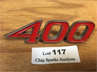 400 Car Emblem Fender Badge