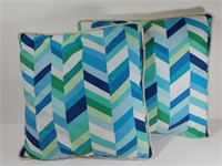 Blue/Green Accent Pillows