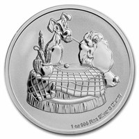 2022 1 Oz Silver Lady And The Tramp Coin