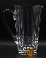 Val St Lambert Crystal Pitcher