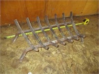 Antique Cast Iron Fireplace Log Grate