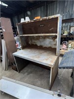 Vintage Metal Workshop Desk
