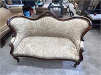 Antique Victorian Loveseat Hand carved