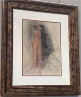 11 - AUGUSTE RODIN LTD ED FRAMED ART W/ COA 22X27"