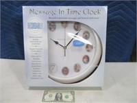New MESSAGE Personal Recorded 15" Wall Clock
