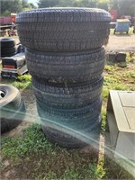 (5) jeep Rims and Tires