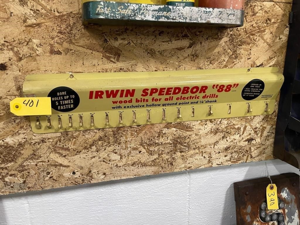 Irwin Speedbor Metal Display Rack