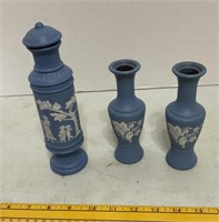 Wedgewood Vintage Avon Vases 2 & Decanter