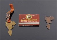 Hamley Saddle Watch Fob & Matchbook Collection