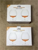 Luxbe Cognac & Brandy Crystal Glasses