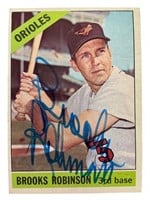 1966 Topps Baseball No 390 Autographed Brooks