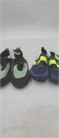 NEW Lot of 2 Kids' Aqua Shoes Size L (4-5) & 3