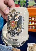 AUSTRIA POTTERY BEER MUG
