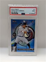 2023 Topps Finest Sky Blue RC /300 RC Cabrera PSA9