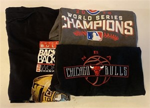 Chicago Bulls & Cubs TShirts, Size XL *Bidding