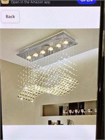 Modern wave crystal chandelier