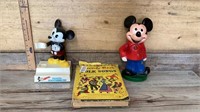Mickey Mouse talking tooth brush/coin jar and