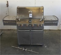 WEBER Stainless Steel Gas Grill/Smoker Combo