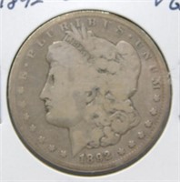 1892-CC Morgan Silver Dollar. Key Date.