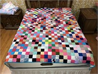 Handmade Quilt #66 Multi-Color Mosaic Patchwork