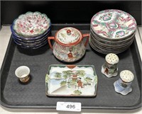 Japanese Porcelain Bread Plates, Dishes, Tray.