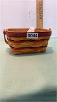 Longaberger, 1991 basket with hard divided liner