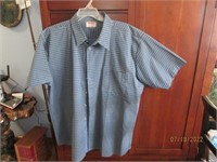 Duke Haband Short Sleeve Plaid Shirt XX