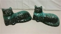 Two Blue Mountain Pottery Cats