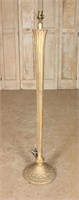 Gilded Carved Wood Floriform Torchiere Lamp