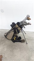 Golf clubs with bag