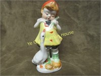1920's Made Japan Figurine Girl with Duck design
