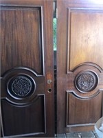 Heavy Solid Wood Interior Double Doors