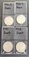 US Silver Dollars 1922-S & 1923-S 1922,1923