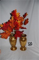 Gold Color Vases 10"